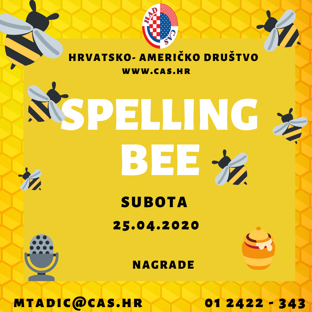 Besplatno natjecanje iz slovkanja na engleskom jeziku (spelling bee)