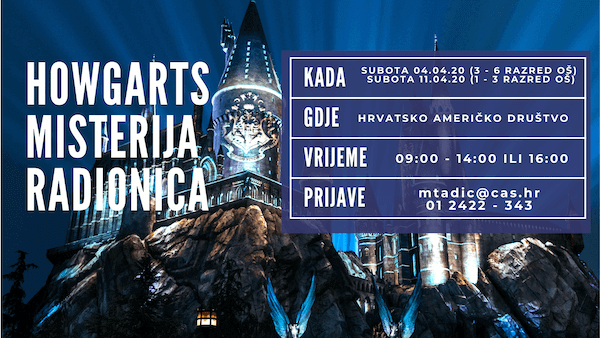 Harry Potter Radionica Za Djecu Zagreb Travanj 2020 besplatno zabavno tulum rođendan zabava slavlje